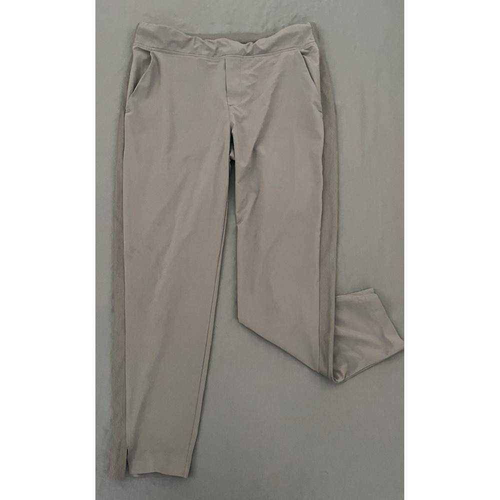 Athleta Pants Womens Size 10 Purple Slit Ankle Pull On Lightweight Stretch
